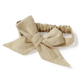 Load image into Gallery viewer, Natural Pre-Tied Linen Bow - Baby & Toddler
