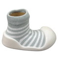 Load image into Gallery viewer, Rubber Soled Socks - Stripe Grey