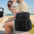 Load image into Gallery viewer, Signature Nappy Backpack - Black Neoprene - OiOi