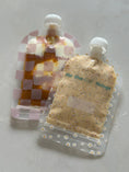 Load image into Gallery viewer, Sinchies Reusable Food Pouch (150ml) - Checkmate Blush