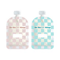Load image into Gallery viewer, Sinchies Reusable Food Pouch (150ml) - Checkmate Blush