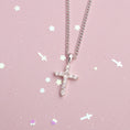 Load image into Gallery viewer, Diamante Cross Necklace