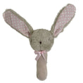 Load image into Gallery viewer, Fluffy Bunny Stick Rattle - Beige/Pink - 17cm