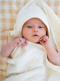 Load image into Gallery viewer, Organic Baby Hooded Bath Towel