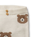 Load image into Gallery viewer, Beary Cute Organic Knitted Jacquard Legging