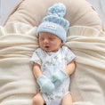 Load image into Gallery viewer, Baby Blue Organic Cotton Rib Mittens - Snuggle Hunny