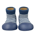 Load image into Gallery viewer, Rubber Soled Socks - Stripe Navy