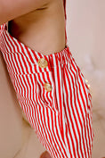 Load image into Gallery viewer, Striped Overalls - Candycane