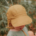 Load image into Gallery viewer, Margaret/Maize - Reversible 'Lounger' Flap Sun Hat - Bedhead Hats