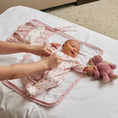Load image into Gallery viewer, Quilted Baby Changing Mat - Pink