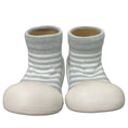 Load image into Gallery viewer, Rubber Soled Socks - Stripe Grey