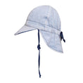 Load image into Gallery viewer, Charlie/Indigo - Reversible 'Lounger' Flap Sun Hat - Bedhead Hats