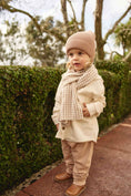 Load image into Gallery viewer, Houndstooth Scarf - Natural