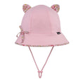 Load image into Gallery viewer, Paisley Trimmed Blush Kitty - Toddler Bucket Hat - Bedhead Hats