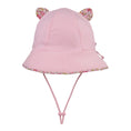 Load image into Gallery viewer, Paisley Trimmed Blush Kitty - Toddler Bucket Hat - Bedhead Hats