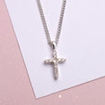 Load image into Gallery viewer, Diamante Cross Necklace