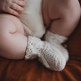 Load image into Gallery viewer, Ivory Merino Wool Bonnet & Booties