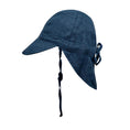 Load image into Gallery viewer, Charlie/Indigo - Reversible 'Lounger' Flap Sun Hat - Bedhead Hats