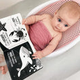 Load image into Gallery viewer, Duckie Goes On An Adventure Black and White Bath Book