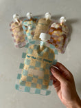 Load image into Gallery viewer, Sinchies Reusable Food Pouch (150ml) - Checkmate Blush