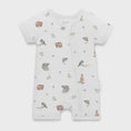 Load image into Gallery viewer, Australian Native Animals SS Zip Romper