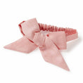 Load image into Gallery viewer, Baby Pink Pre-Tied Linen Bow - Baby & Toddler