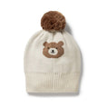 Load image into Gallery viewer, Beary Cute Organic Knitted Jacquard Hat