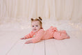 Load image into Gallery viewer, Peach Frilly Ribbed Leggings