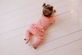 Load image into Gallery viewer, Peach Frilly Ribbed Leggings