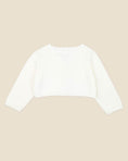 Load image into Gallery viewer, Ivory Scalloped Edge Knitted Cardigan