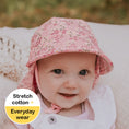 Load image into Gallery viewer, Floral Bridgette - Legionnaire Flap Sun Hat - Bedhead Hats
