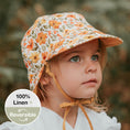 Load image into Gallery viewer, Margaret/Maize - Reversible 'Lounger' Flap Sun Hat - Bedhead Hats