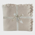 Load image into Gallery viewer, Mini Moss Stitch Baby Blanket Latte