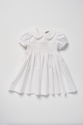 Load image into Gallery viewer, White Smocked Dress