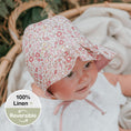 Load image into Gallery viewer, Ramble / Rosa - 'Searcher' Reversible Ruffle Bonnet - Bedhead Hats