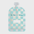 Load image into Gallery viewer, Sinchies Reusable Food Pouch (150ml) - Checkmate Bubblegum
