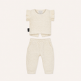Load image into Gallery viewer, Tiny Tribe Cotton Scrunch Frill Top & Slouch Pant Set