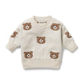 Load image into Gallery viewer, Beary Cute Organic Knitted Jacquard Jumper
