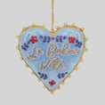 Load image into Gallery viewer, La Dolce Vita Heart Hanging Christmas Tree Decoration