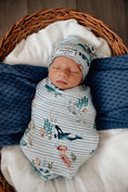 Load image into Gallery viewer, Whale | Snuggle Swaddle & Beanie Set
