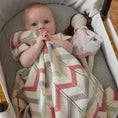 Load image into Gallery viewer, Blush Zig-Zag | Knit Blanket - NOW $38.46