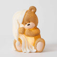 Load image into Gallery viewer, Bedtime Bear Night Light with detailed etching and a warm LED bulb, providing a calming ambience. USB or battery-operated, perfect for kids' rooms.