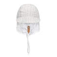 Load image into Gallery viewer, Finley / Blanc - Reversible Baby Flap Sun Hat - Bedhead Hats