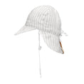 Load image into Gallery viewer, Finley / Blanc - Reversible Baby Flap Sun Hat - Bedhead Hats