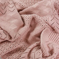 Load image into Gallery viewer, Pink | Jessie Knitted Multi Pattern Baby Blanket