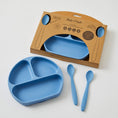 Load image into Gallery viewer, Dusk Blue | Silicone Divider Dinner Set