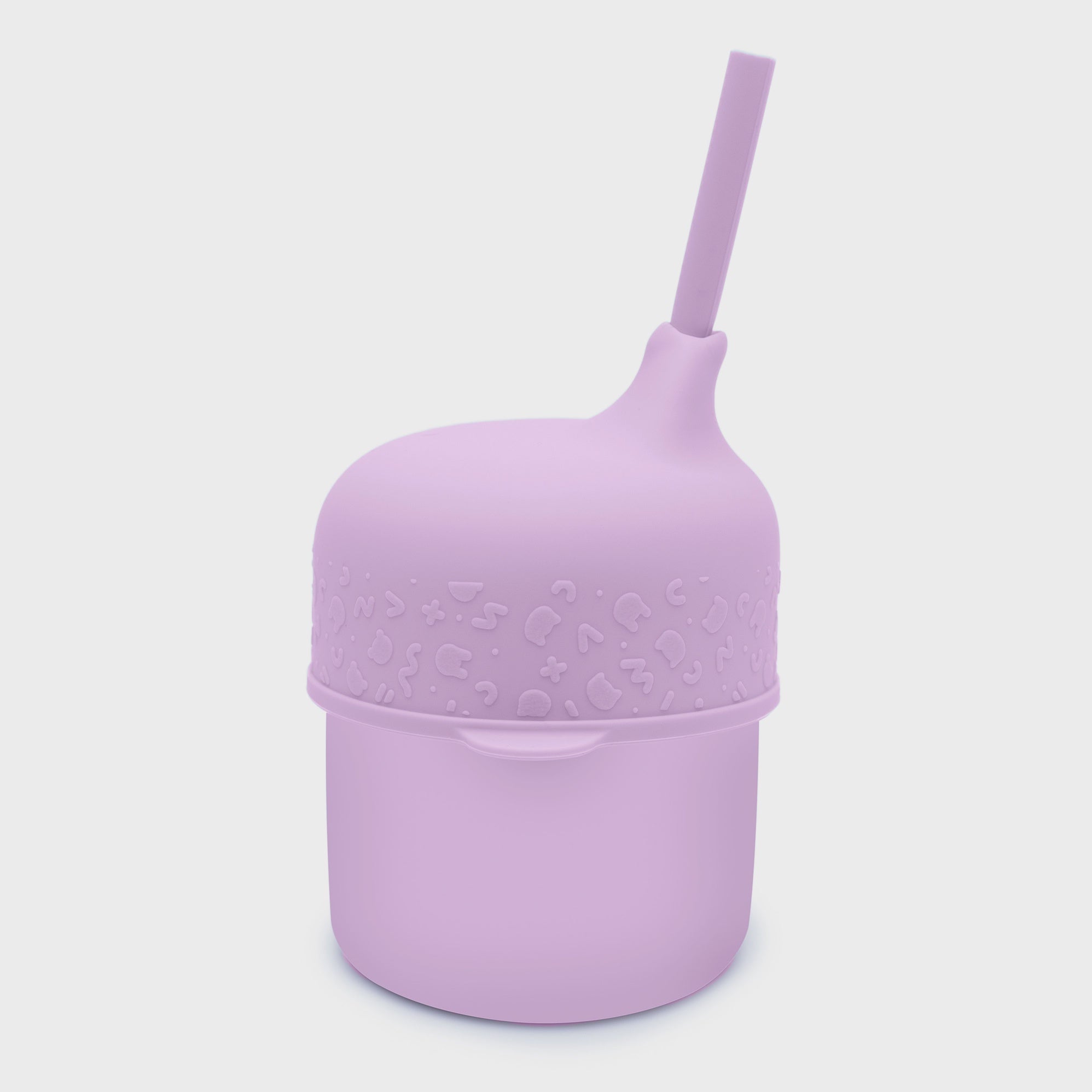 We Might Be Tiny Sippie Cup Set in Lilac, a no-spill, easy-to-clean cup for toddlers.