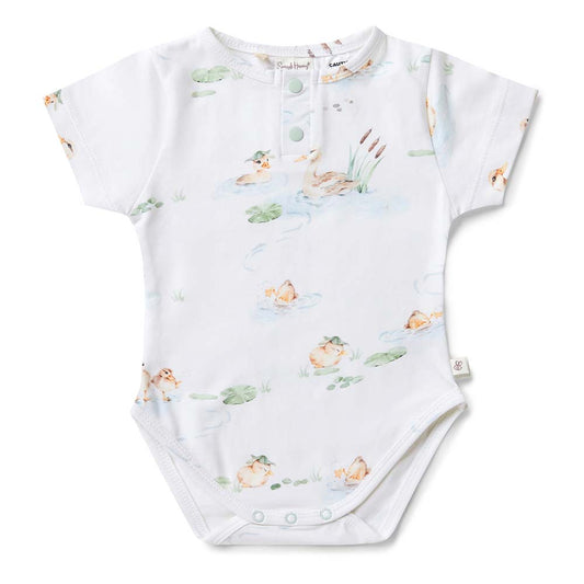 Duck Pond - Short Sleeve Organic Bodysuit