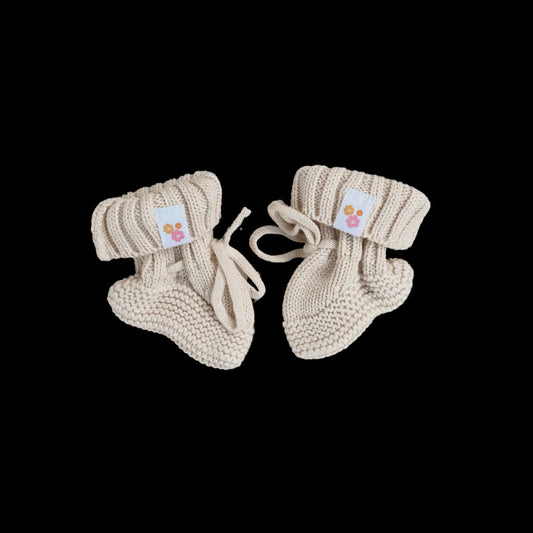 Knitted Booties | Cream