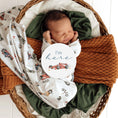 Load image into Gallery viewer, Little Racers Organic Jersey Wrap & Beanie Set - Snuggle Hunny
